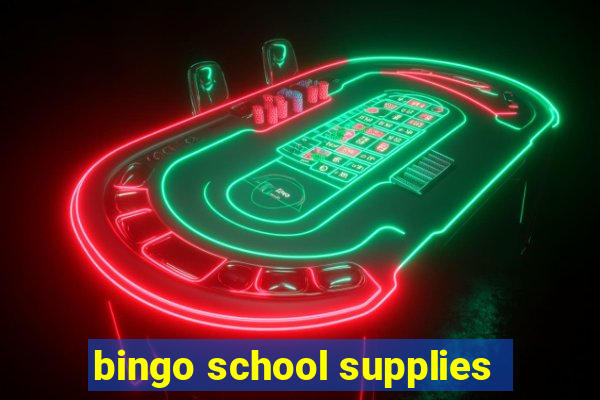 bingo school supplies