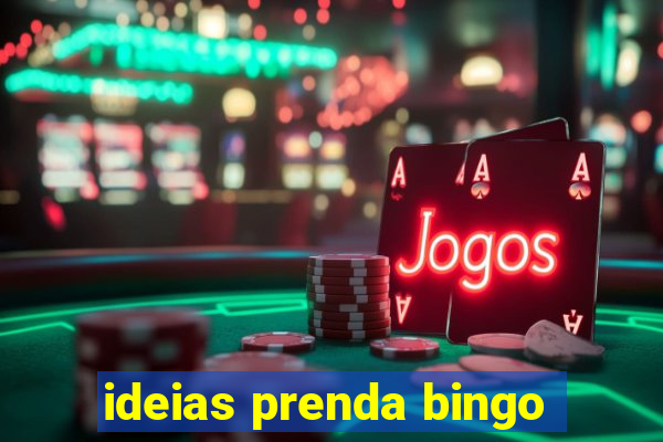 ideias prenda bingo