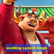 wedding speech bingo