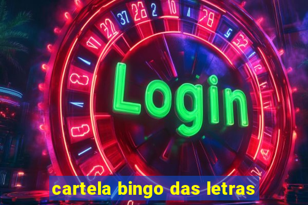 cartela bingo das letras