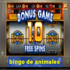 bingo de animales