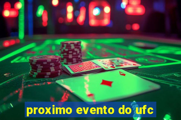 proximo evento do ufc