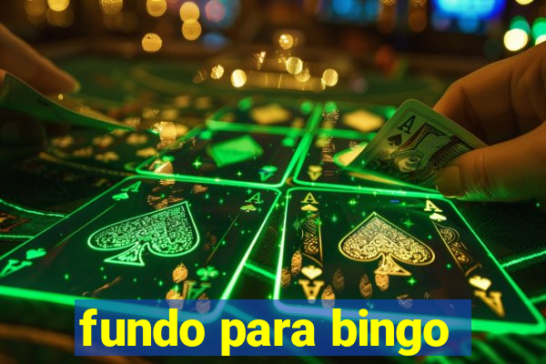 fundo para bingo