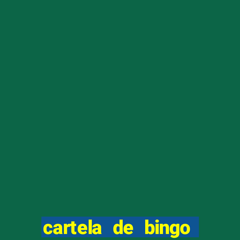 cartela de bingo até 30