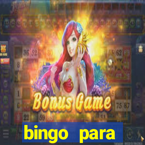 bingo para despedida de solteira para imprimir