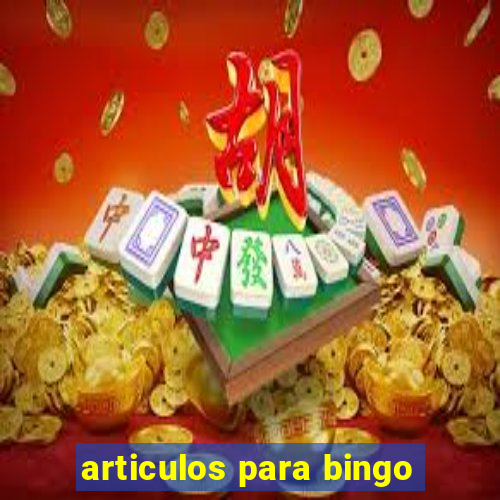 articulos para bingo