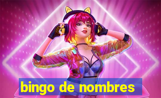 bingo de nombres