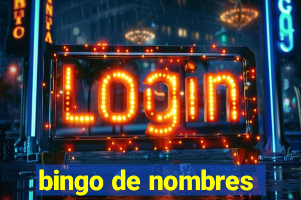 bingo de nombres