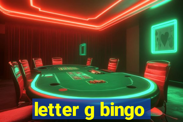 letter g bingo