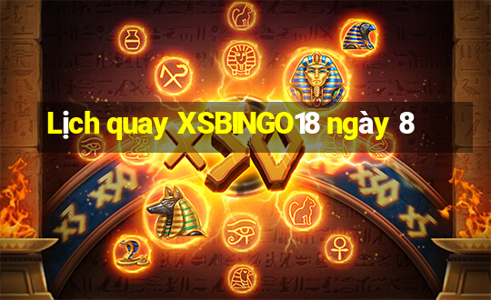 Lịch quay XSBINGO18 ngày 8